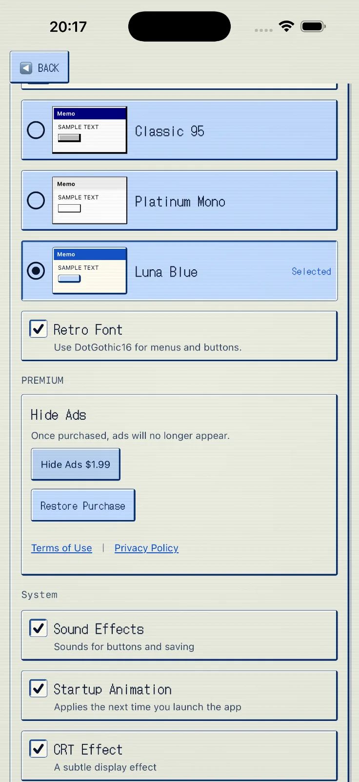 Retro Memo - レトロOSメモ のスクリーンショット 4