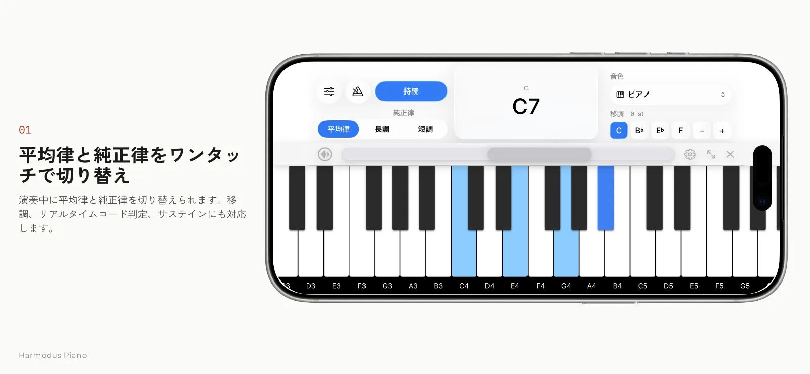 Harmodus Piano（はーもどぅす ぴあの） のスクリーンショット 1
