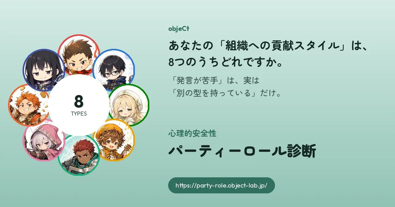心理的安全性 パーティーロール診断 のスクリーンショット 1