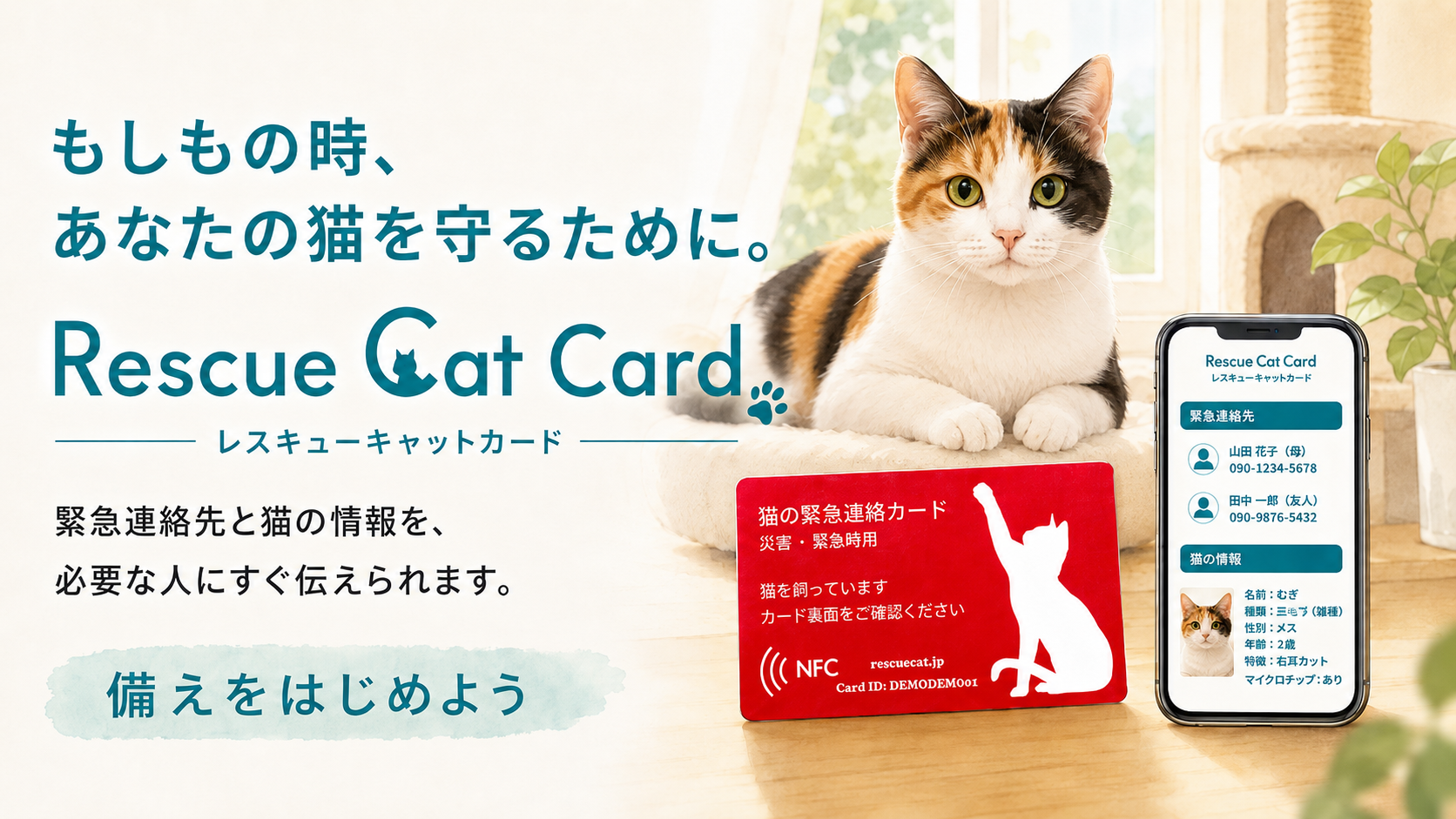 Rescue Cat Card （レスキューキャットカード） のスクリーンショット 1