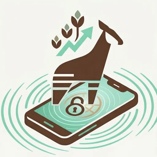 スマホをやめる：自己管理アプリ Mirueru のロゴ