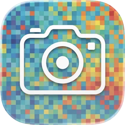 モザイクカメラPro - 顔隠し&ナンバープレート隠し のロゴ