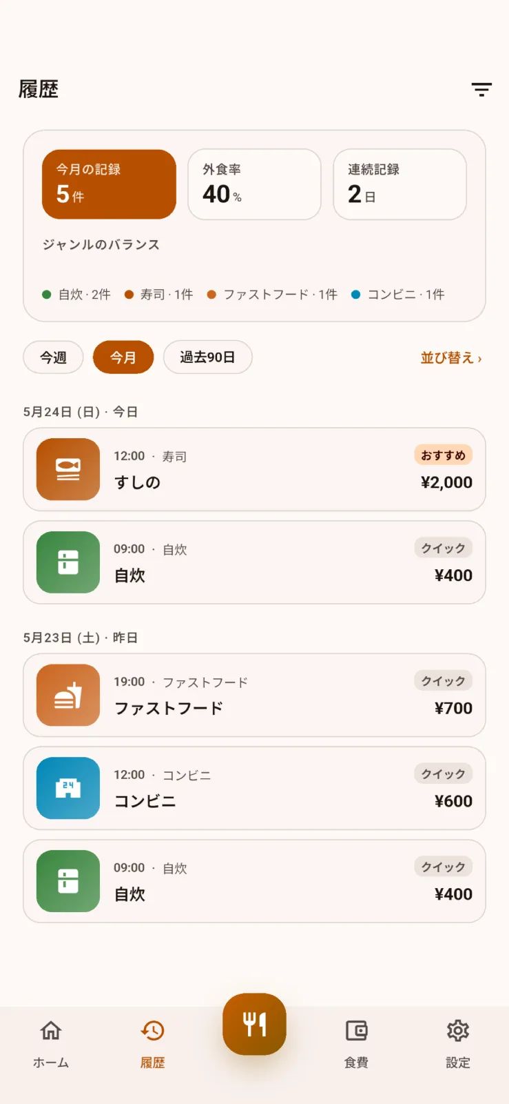 イマメシ - 今日のごはん提案 のスクリーンショット 2