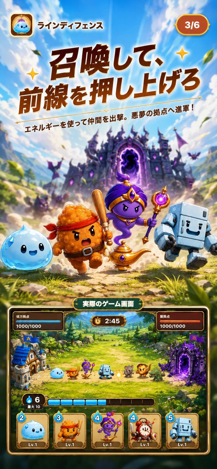 ゆるモン進軍バトル のスクリーンショット 3